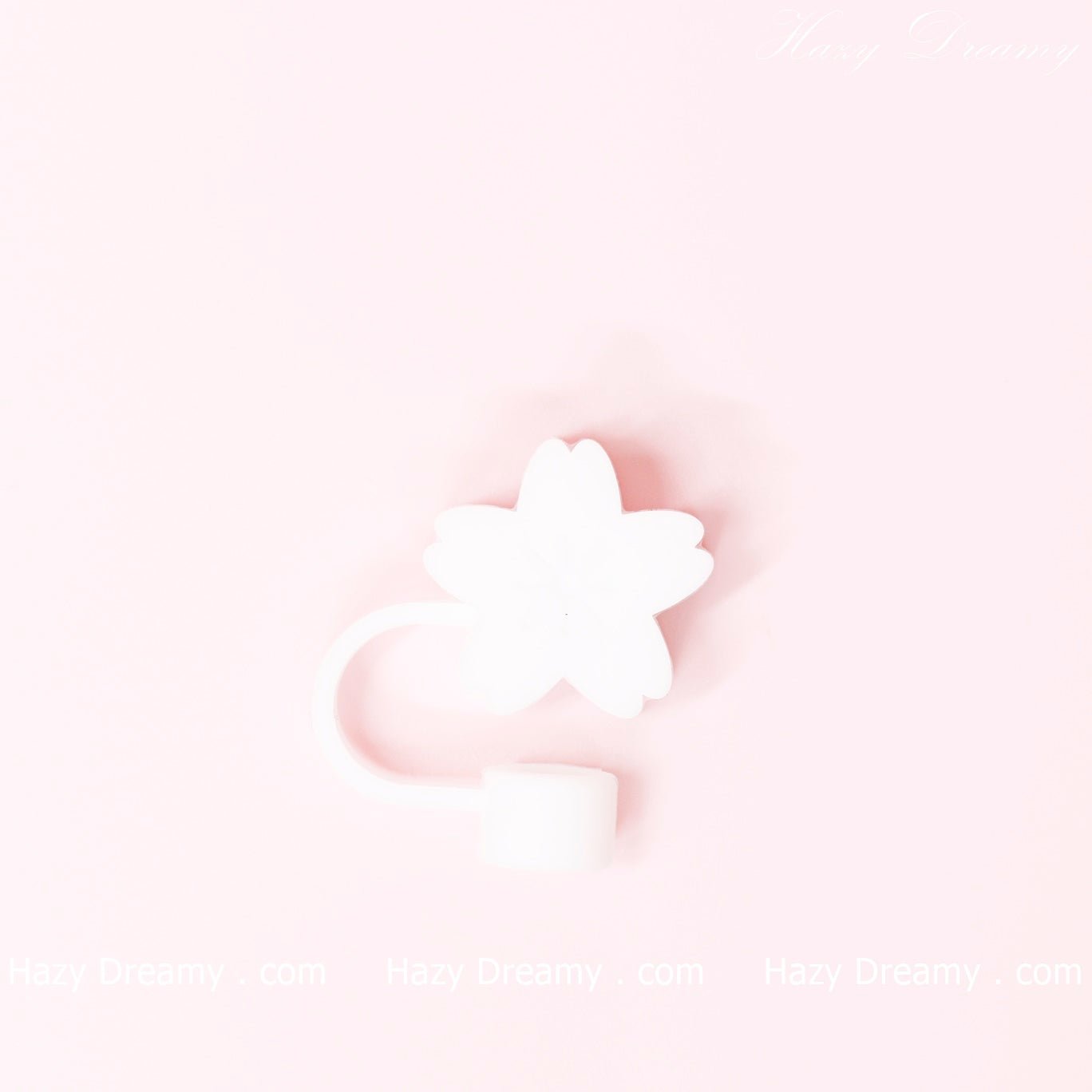 Cute White Flower Straw Cover for Tumblers and Cups - Perfect for School and On - the - Go - Hazy Dreamy: Online Stationery Store