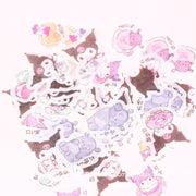 Kuromi Kawaii Stickers Pack - Cute and Colorful Sanrio Adhesive Decals - Hazy Dreamy: Online Stationery Store