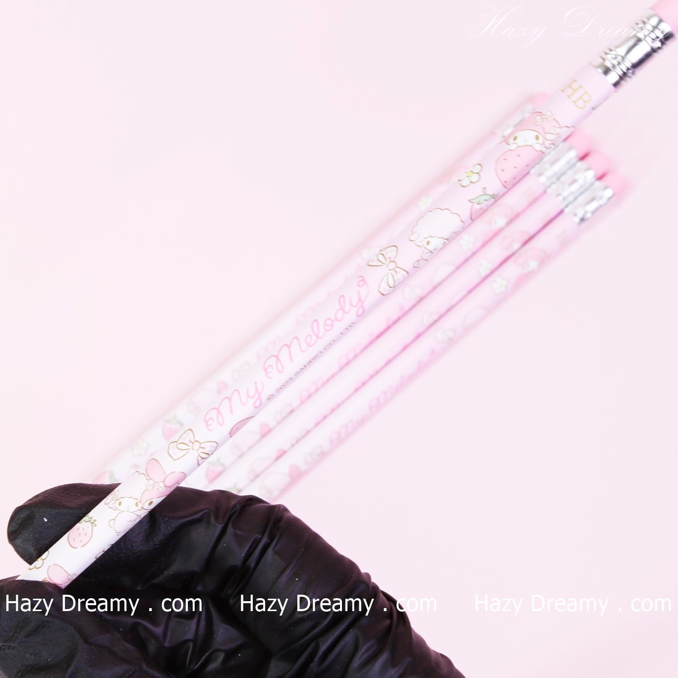 My Melody Pink Pencils Set - Cute and Collectible Stationery for My Melody Fans - Hazy Dreamy: Online Stationery Store