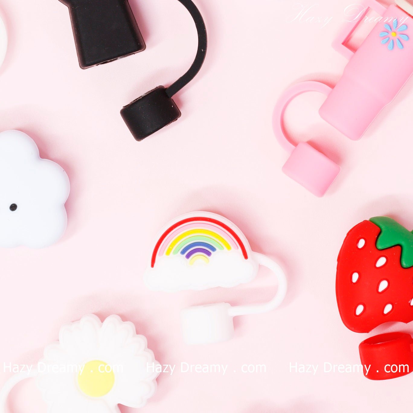 Cute Daisy Straw Cover for Tumblers and Cups - Perfect for School and On - the - Go - Hazy Dreamy: Online Stationery Store