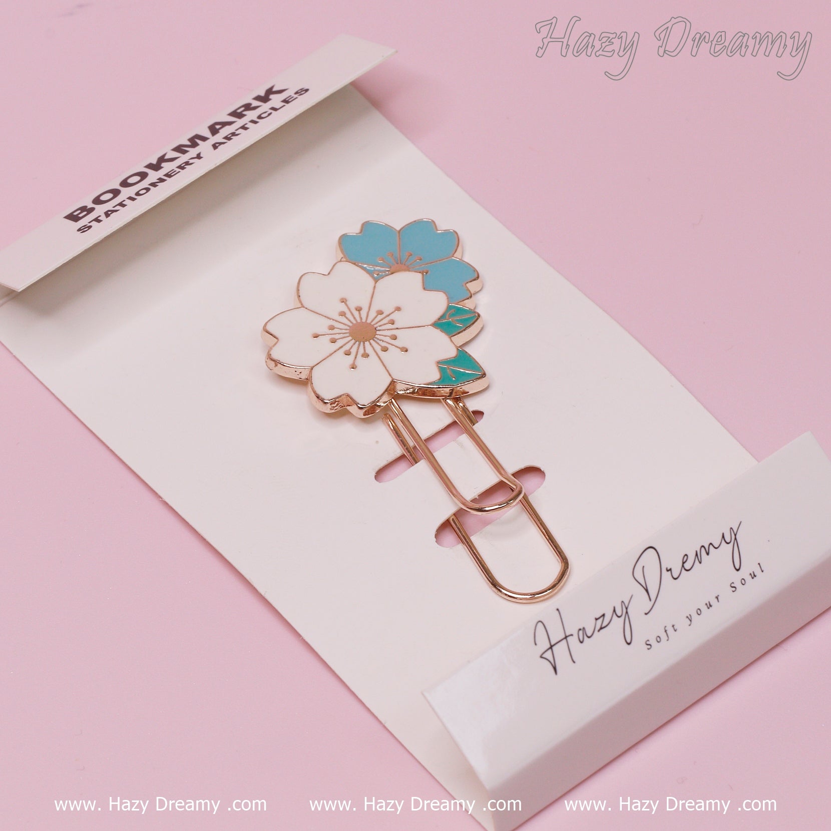 Kawaii Flower Metal Bookmarks Page Holder