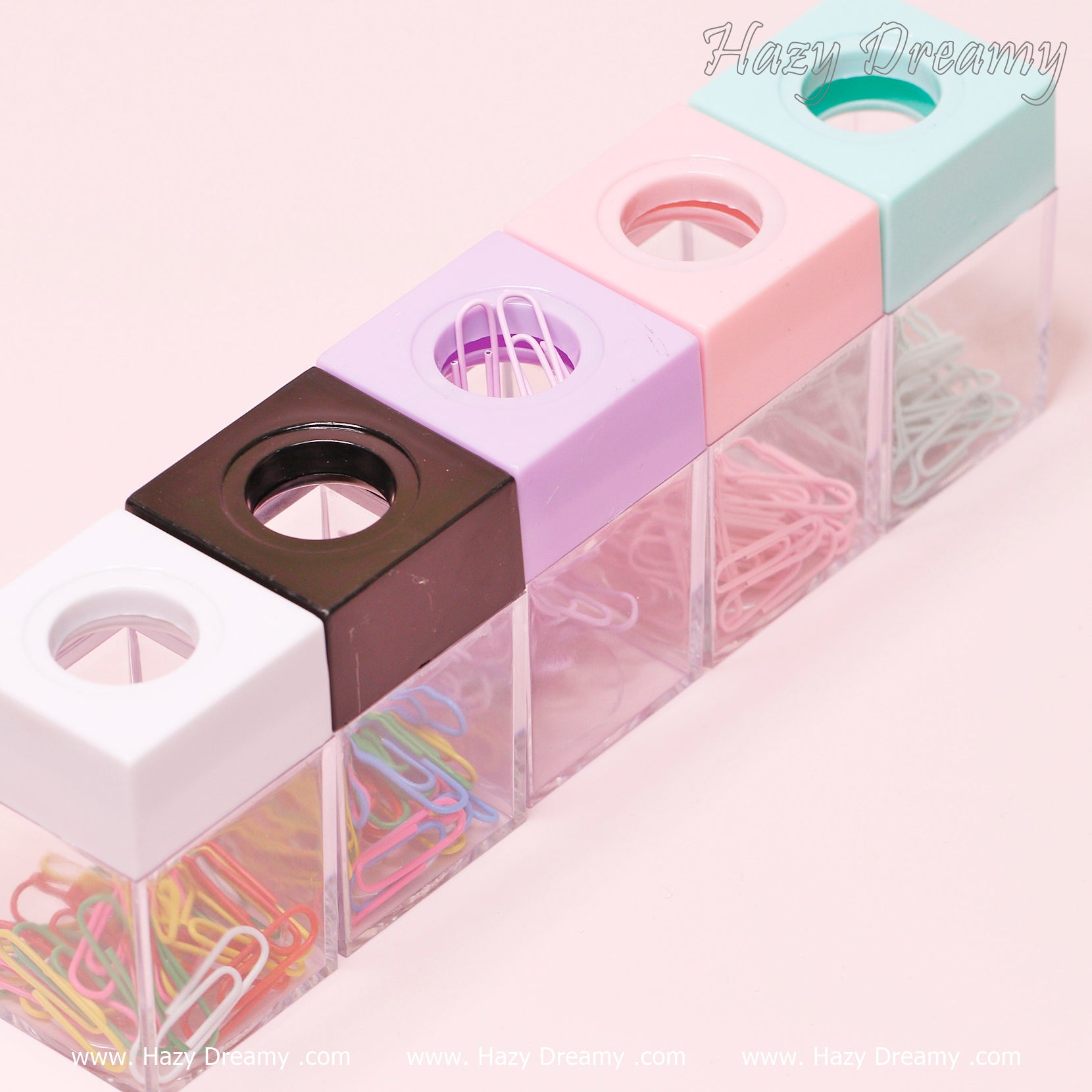 Cute Colorful Paper Clips (Magnetic Box)