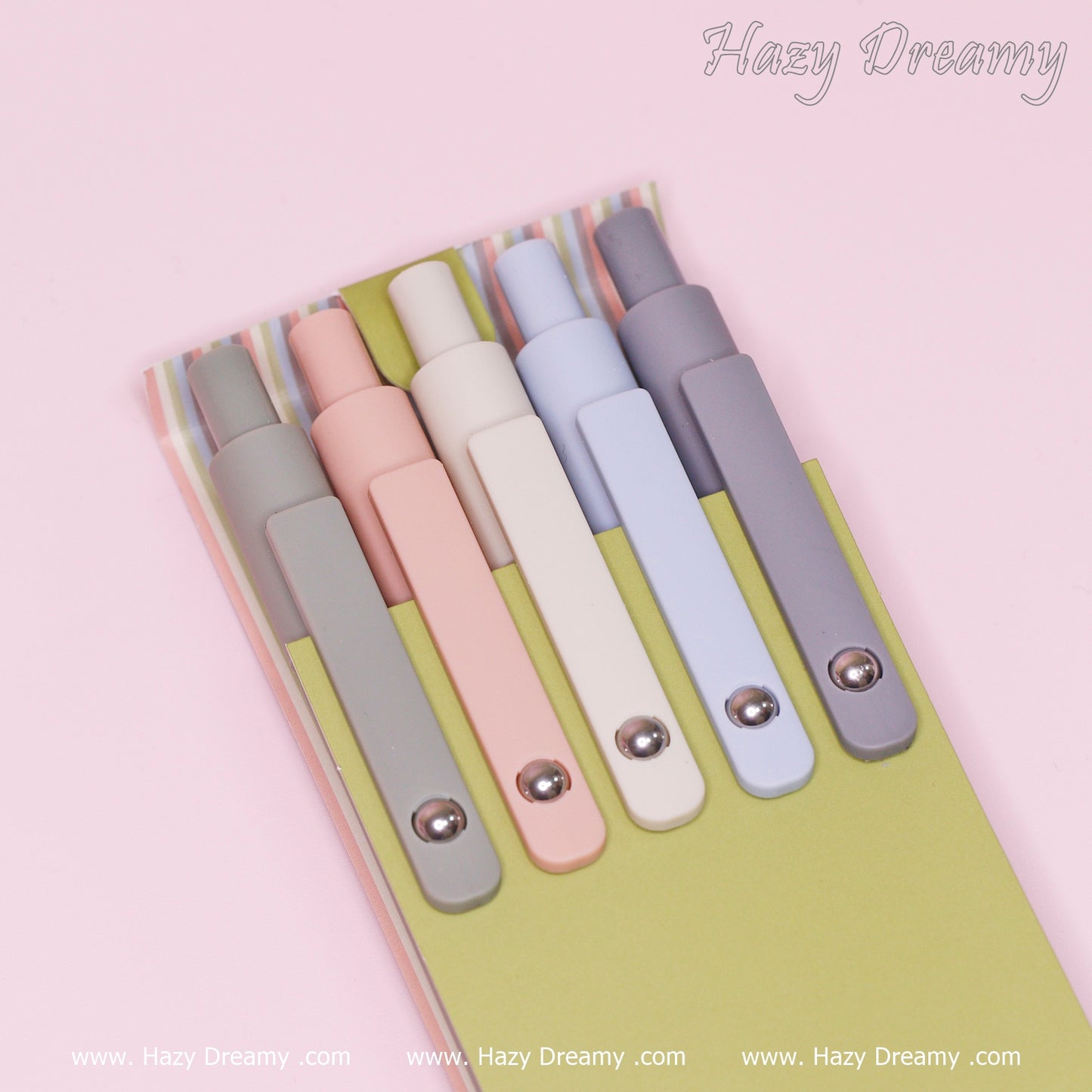 Hazy Dreamy Aesthetic Ballpoint Pens, 0.5mm - Hazy Dreamy: School Stationery
