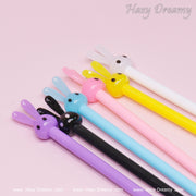 Kawaii Bunny Head Ball Pens for School Office Gift Supplies - Hazy Dreamy: School Stationery