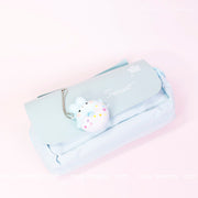 Sweet Bunny Pen & Pencil Case - Adorable Stationery Organizer in Pastel Blue