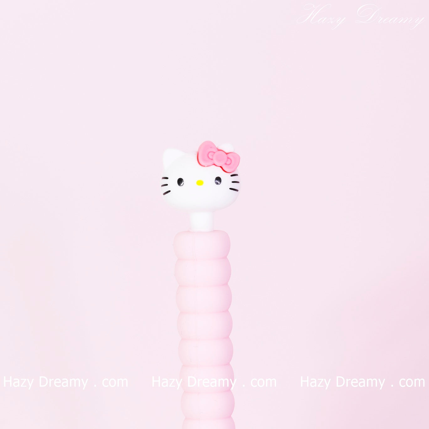 Hello Kitty Mechanical Pencil with a cute Hello Kitty topper and spiral grip, perfect for writing and collecting.