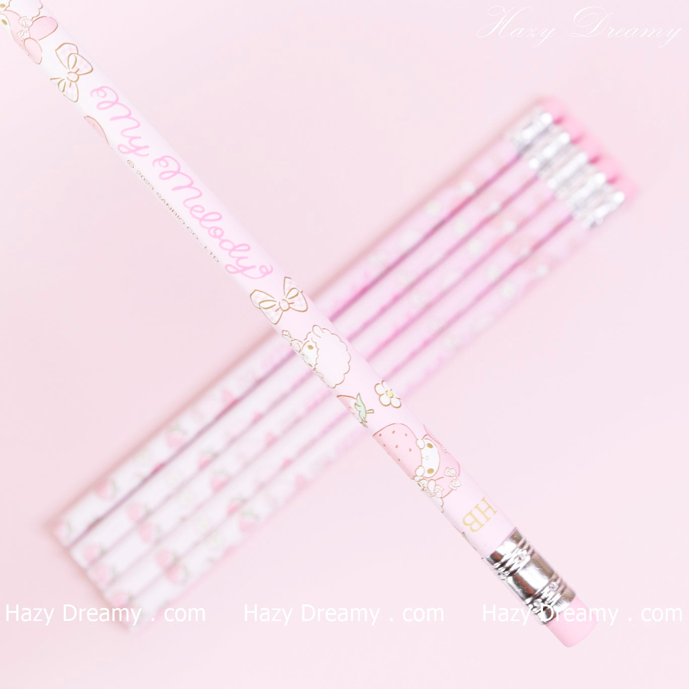 My Melody Pink Pencils Set - Cute and Collectible Stationery for My Melody Fans
