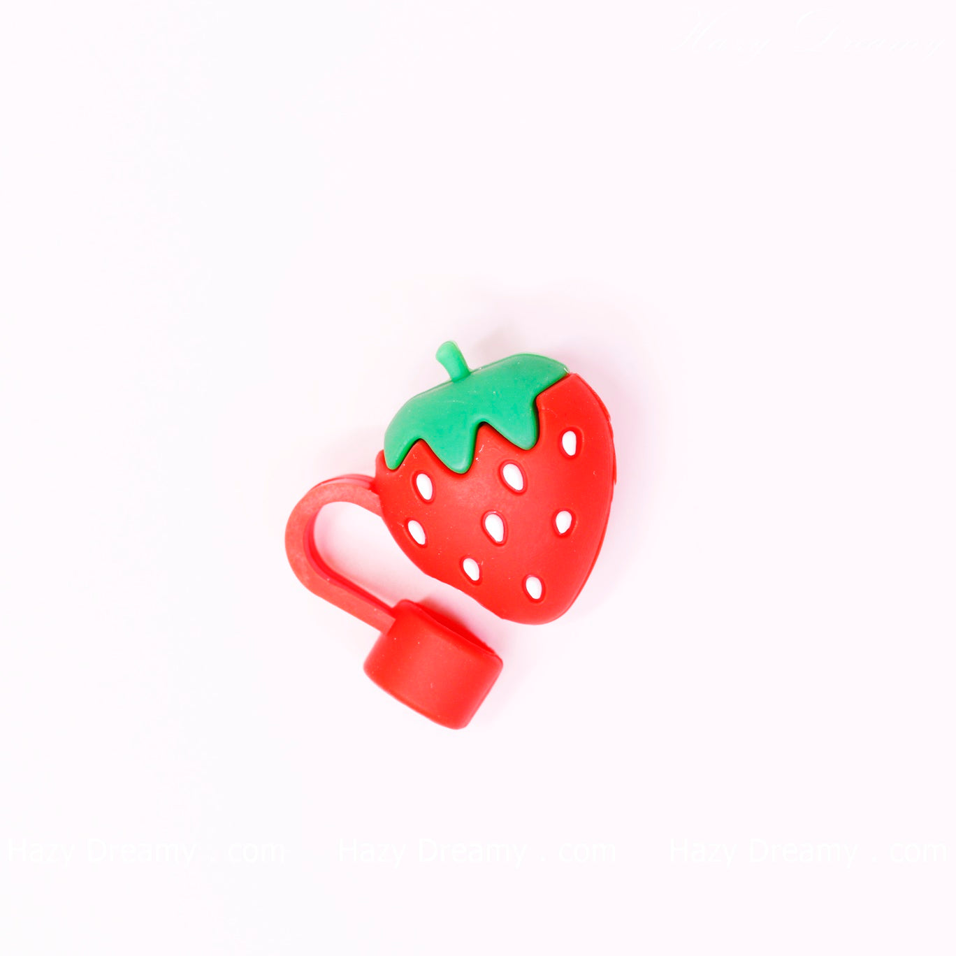 Cute Strawberry Straw Cover for Tumblers and Cups - Perfect for School and On-the-Go