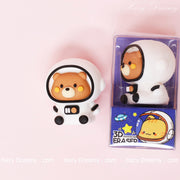 Cute Astronaut Bear 3D Eraser - Perfect for Students and Stationery Lovers