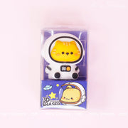 Cute Astronaut Kitten 3D Eraser- Perfect for Students and Stationery Lovers