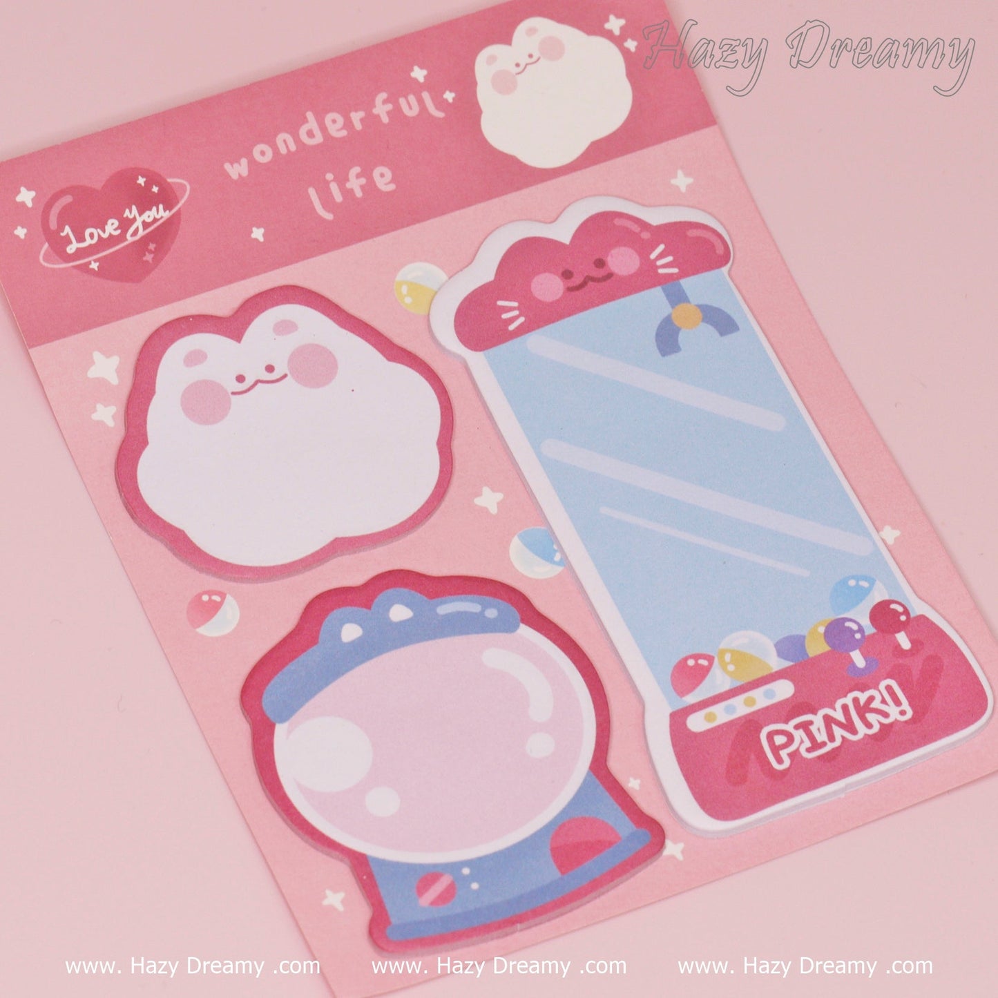 Kawaii Cartoon Animal Sticky Notes - Hazy Dreamy: Online Stationery Store